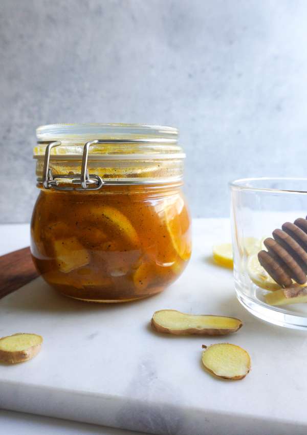 Lemon Ginger Honey Syrup (Immune Boosting)