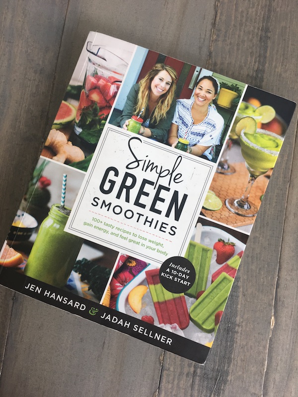 Simple Green Smoothies book on table