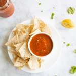 tomato salsa with chips