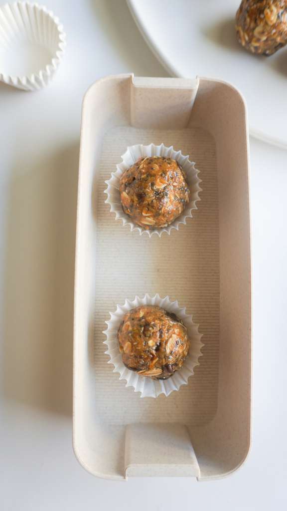 Chocolate Chip Granola Bites in lunch box