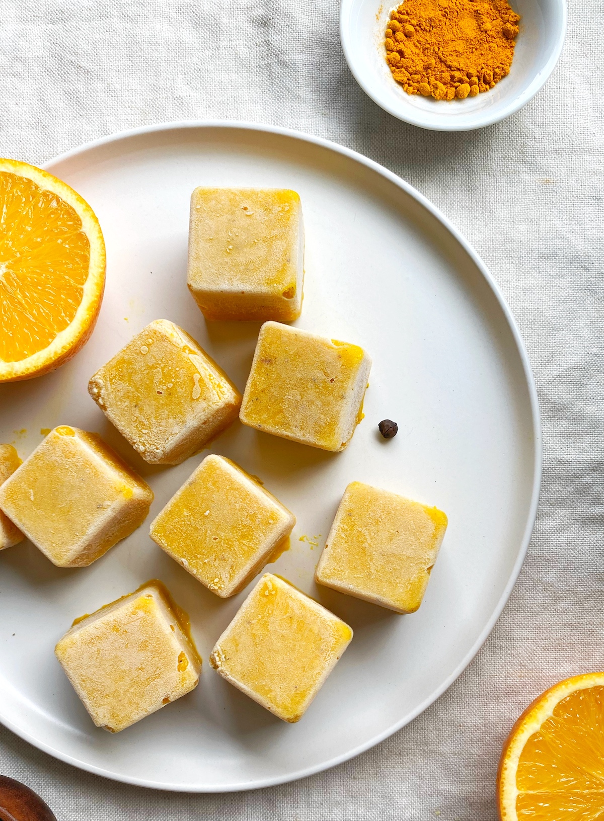 Square shaped Immunity bombs on a plate