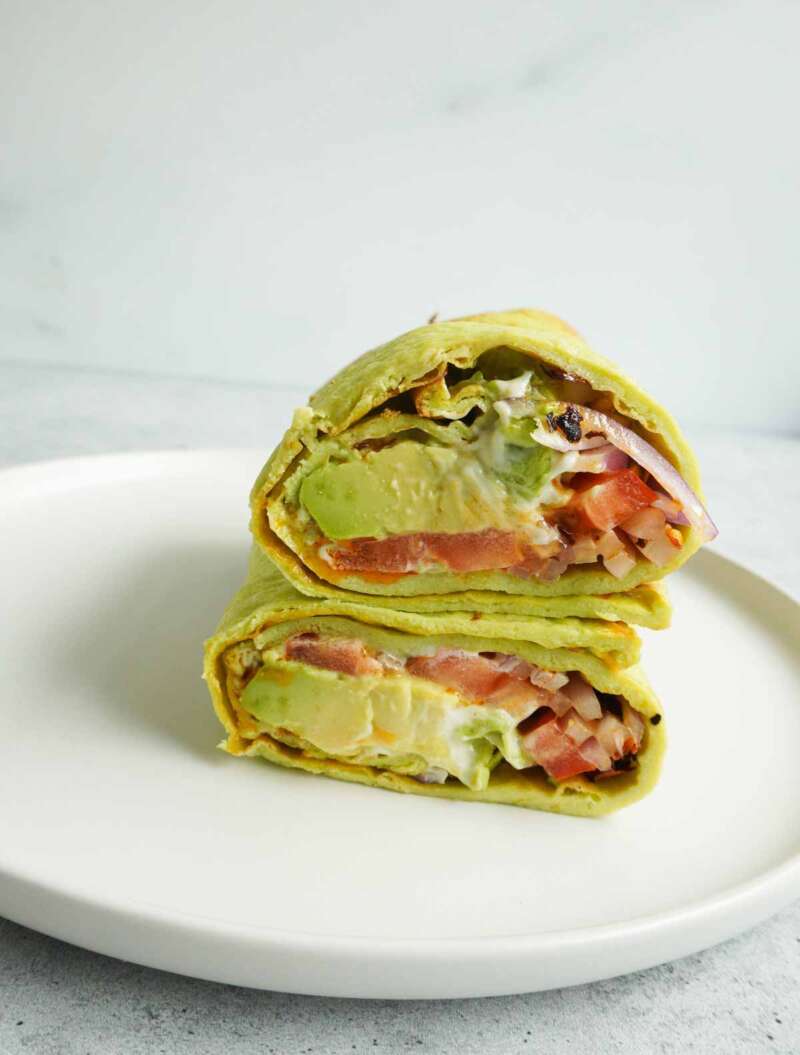 Avocado Cottage Cheese Wrap Eat.Drink.Pure