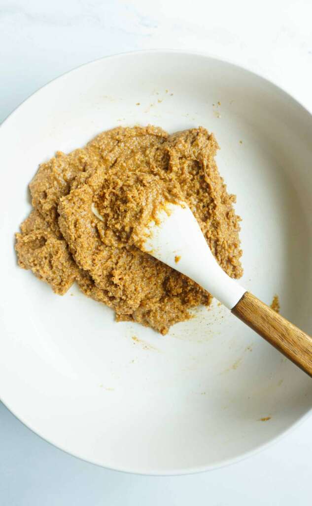 peanut butter filling in a bowl