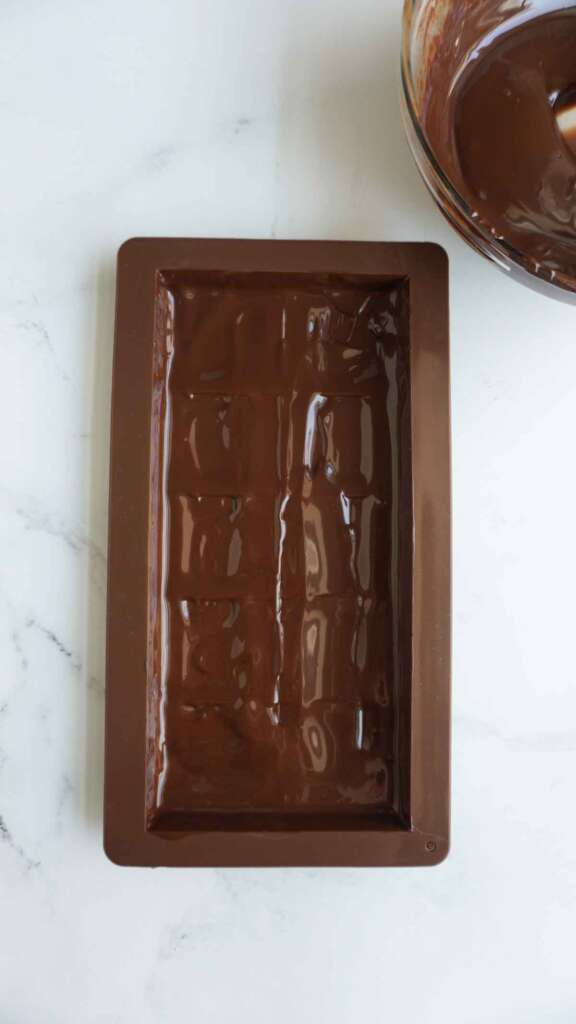 chocolate lined silicon chocolate mold