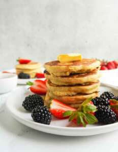 Fluffy Gluten-Free Buttermilk Pancakes (no sugar)