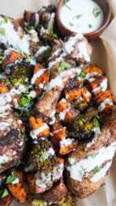 Sumac Chicken with Roasted Vegetables (Sheet Pan Dinner)